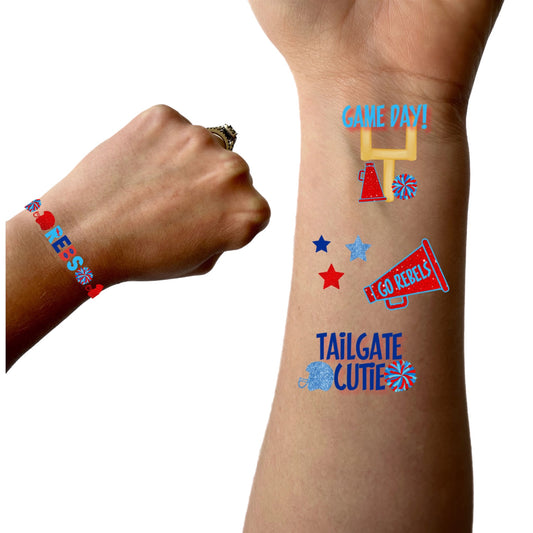 Rebs Game Day Temporary Tattoos