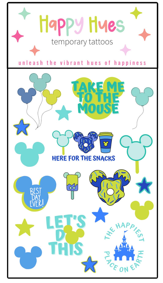 Take me to the Mouse Temporary Tattoos