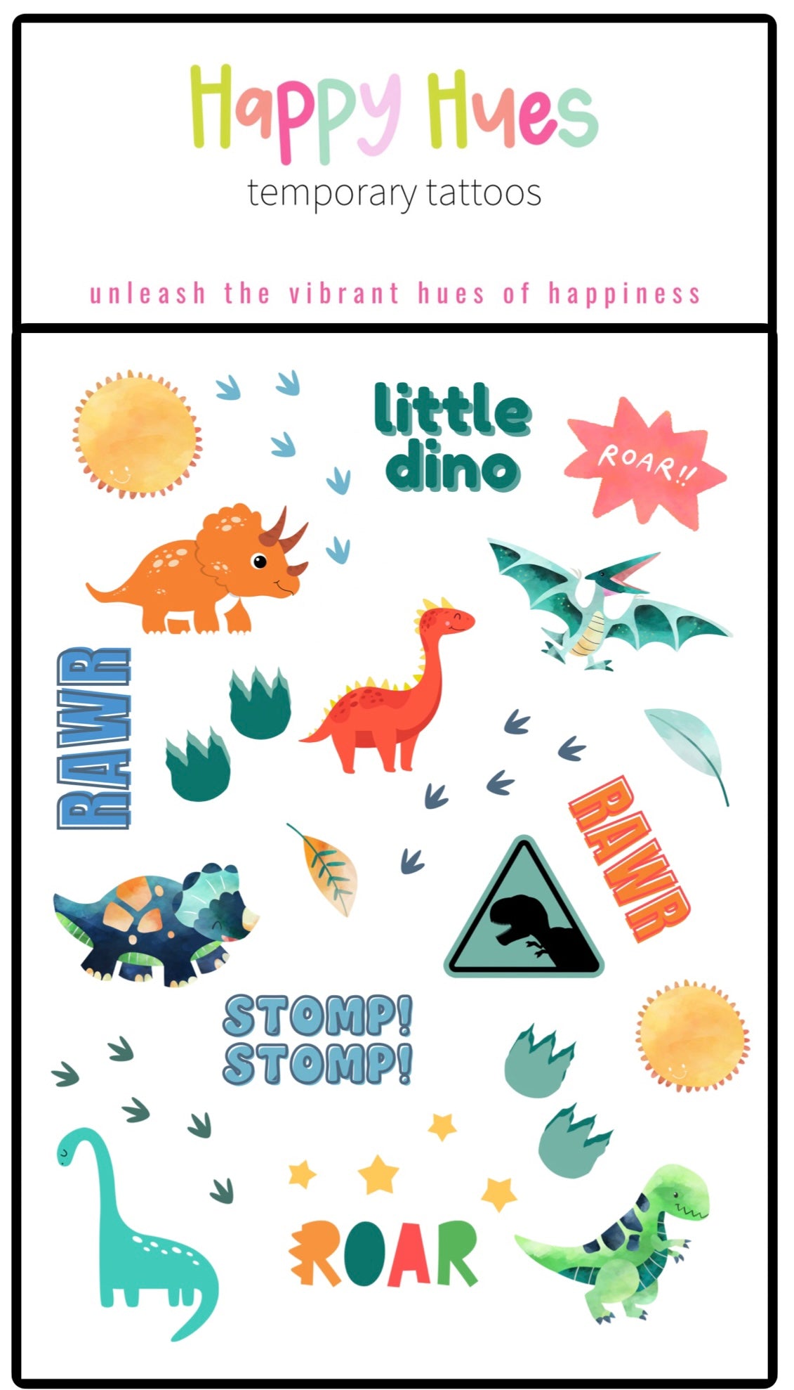 Little Dino Temporary Tattoos