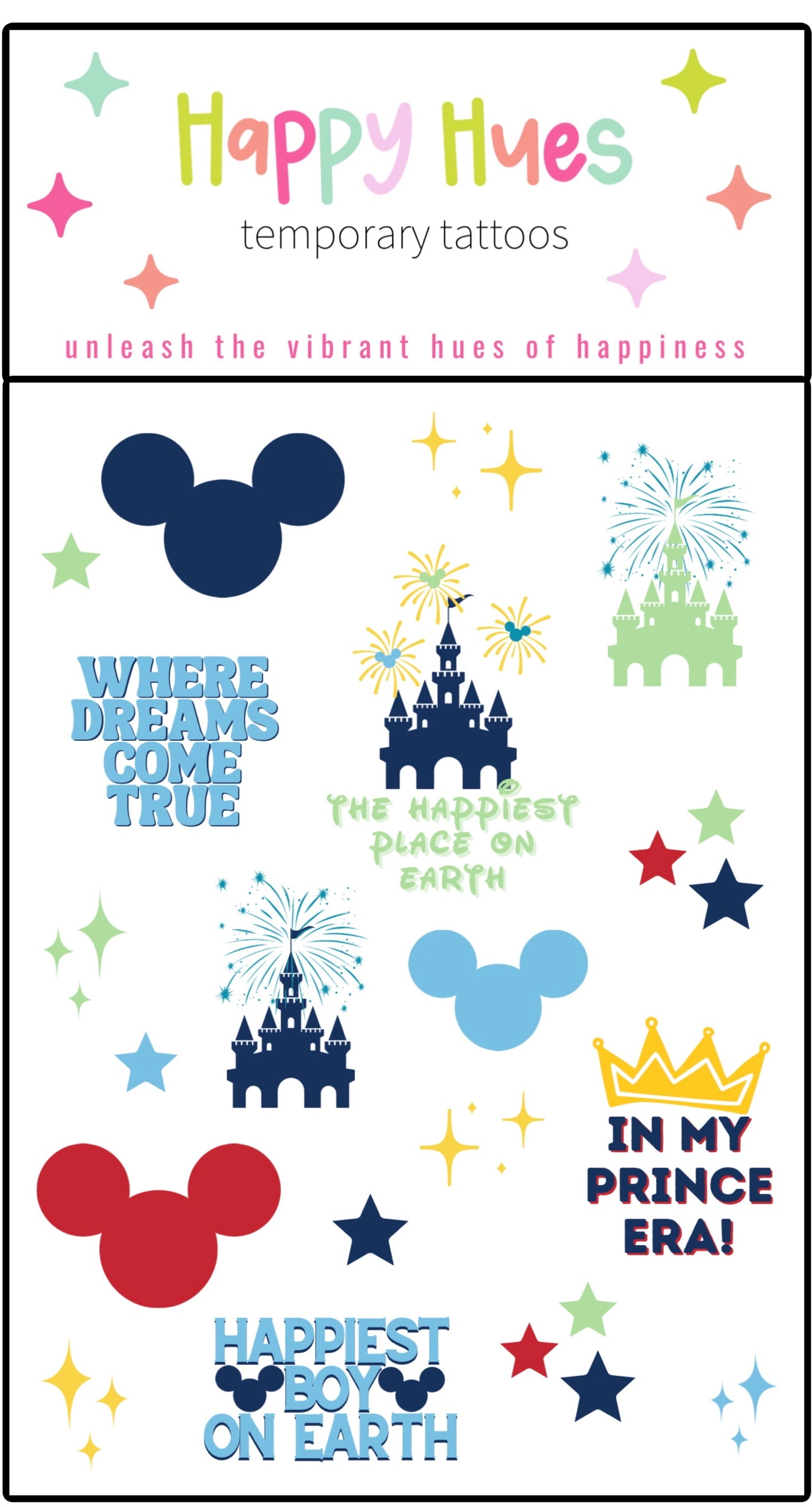 Where Dreams Come True Temporary Tattoos