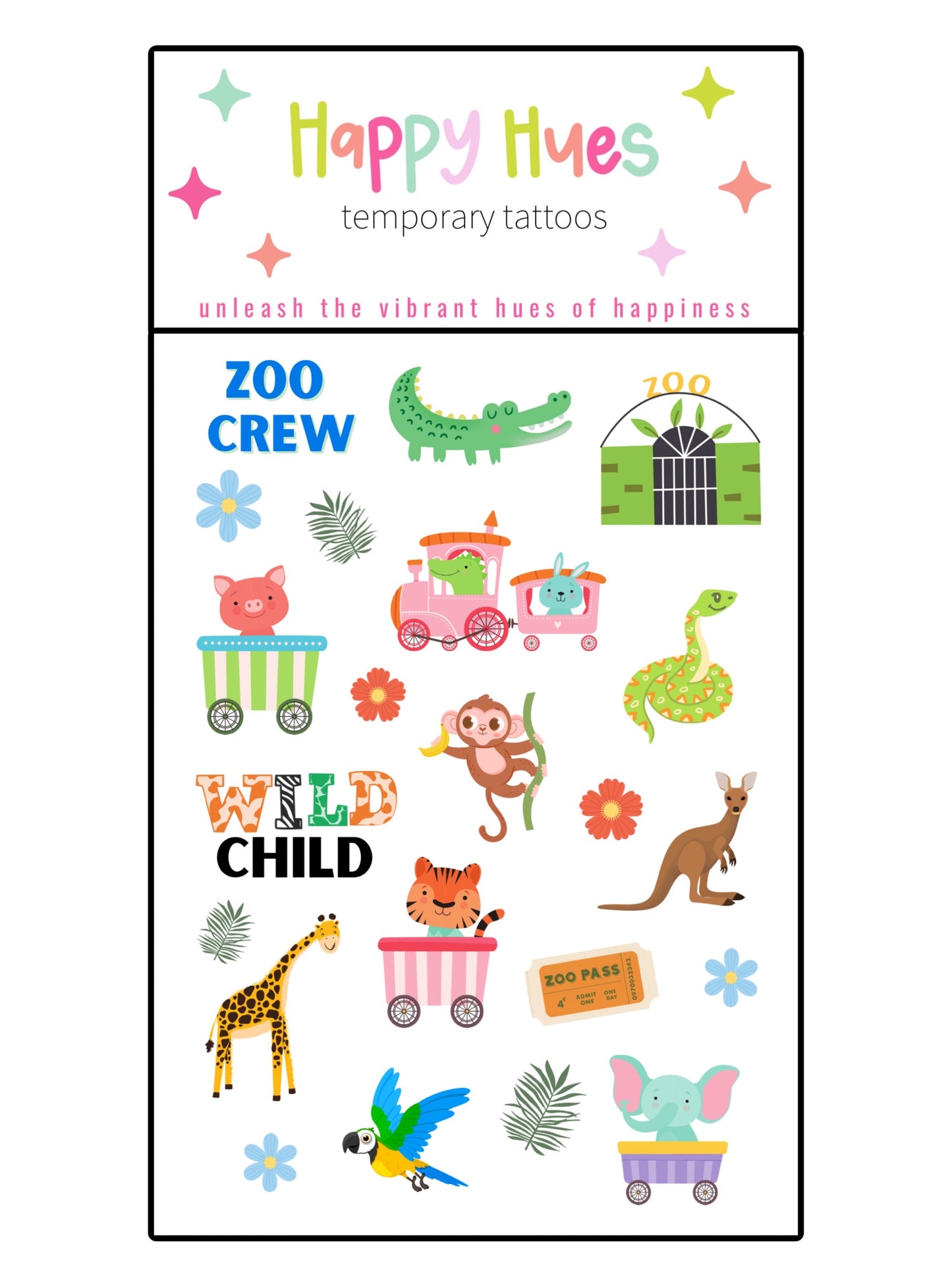 Zoo Crew Temporary Tattoos