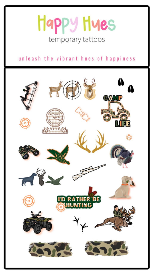 Hunting Temporary Tattoos