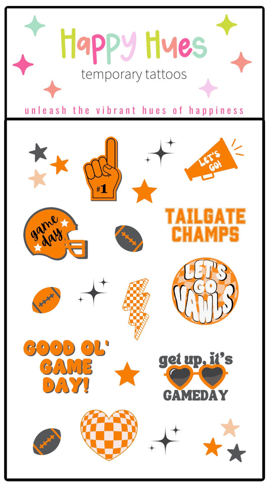 Vawls Game Day Temporary Tattoos